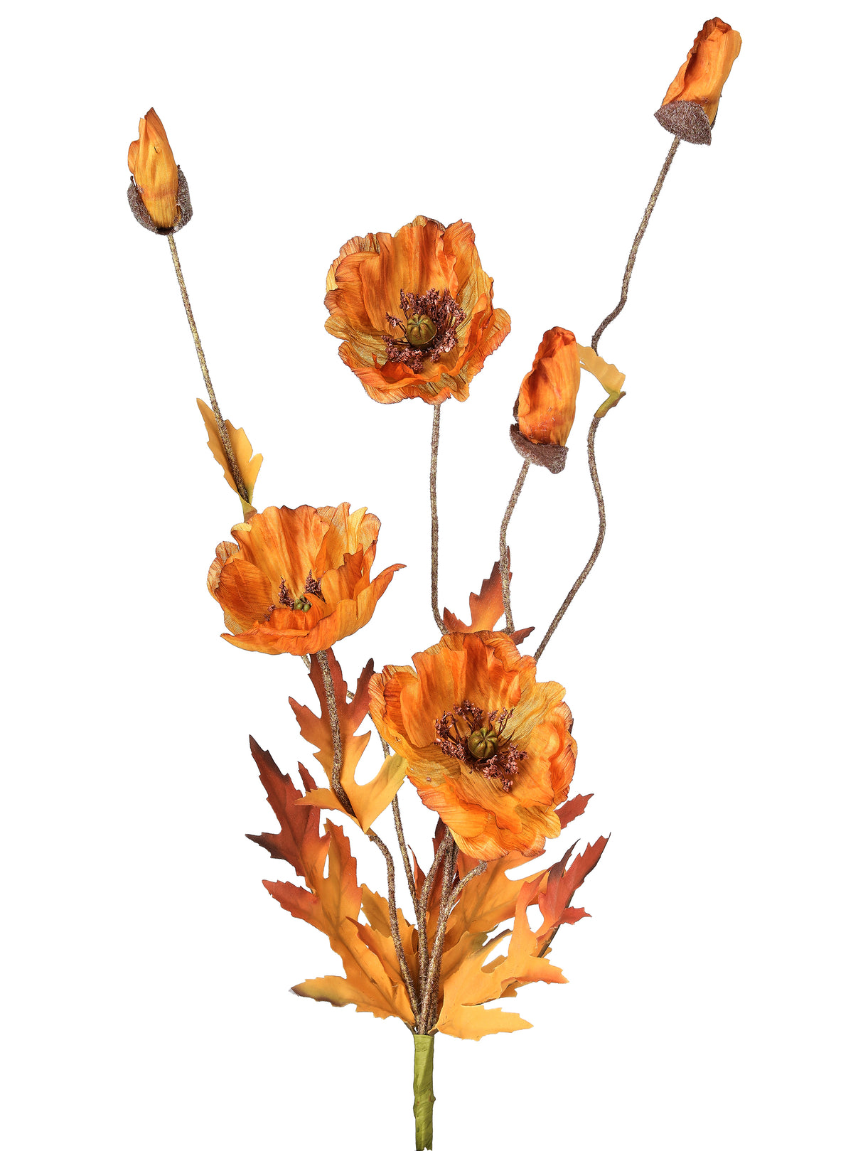 Sienna Autumn Poppy Spray