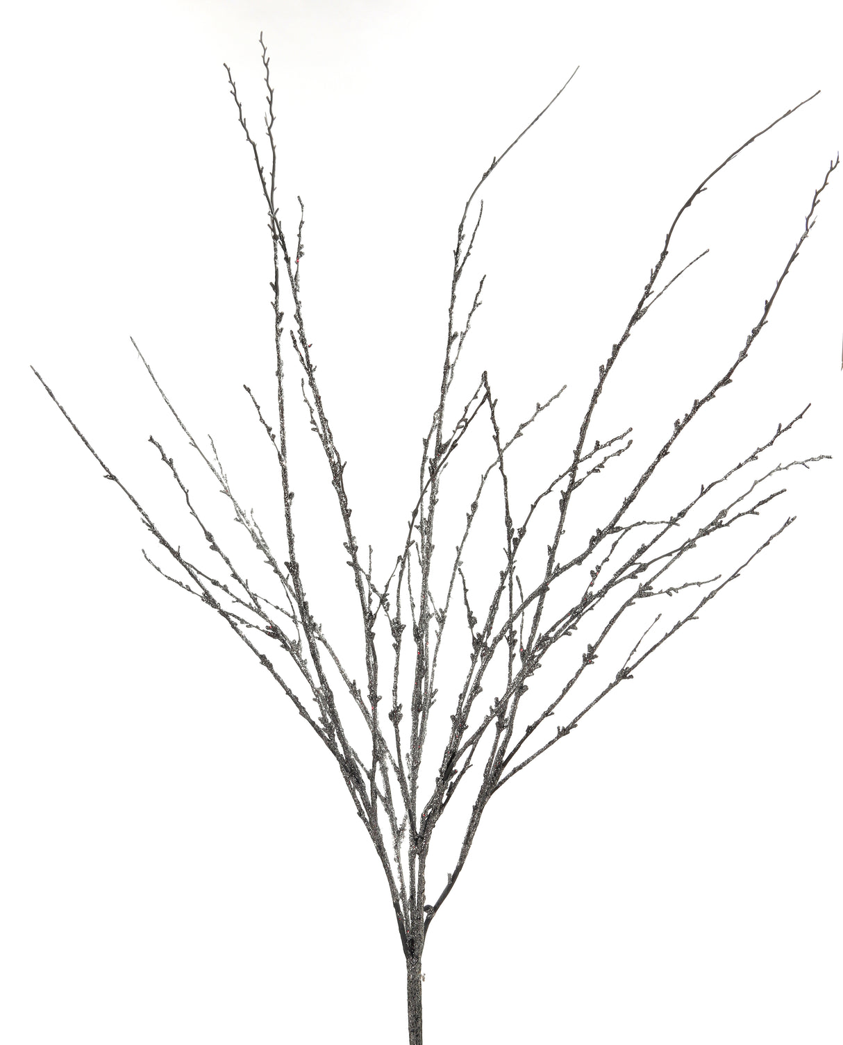 Silver Glitter Twig Branch