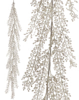 White Sequin Artemesia Garland