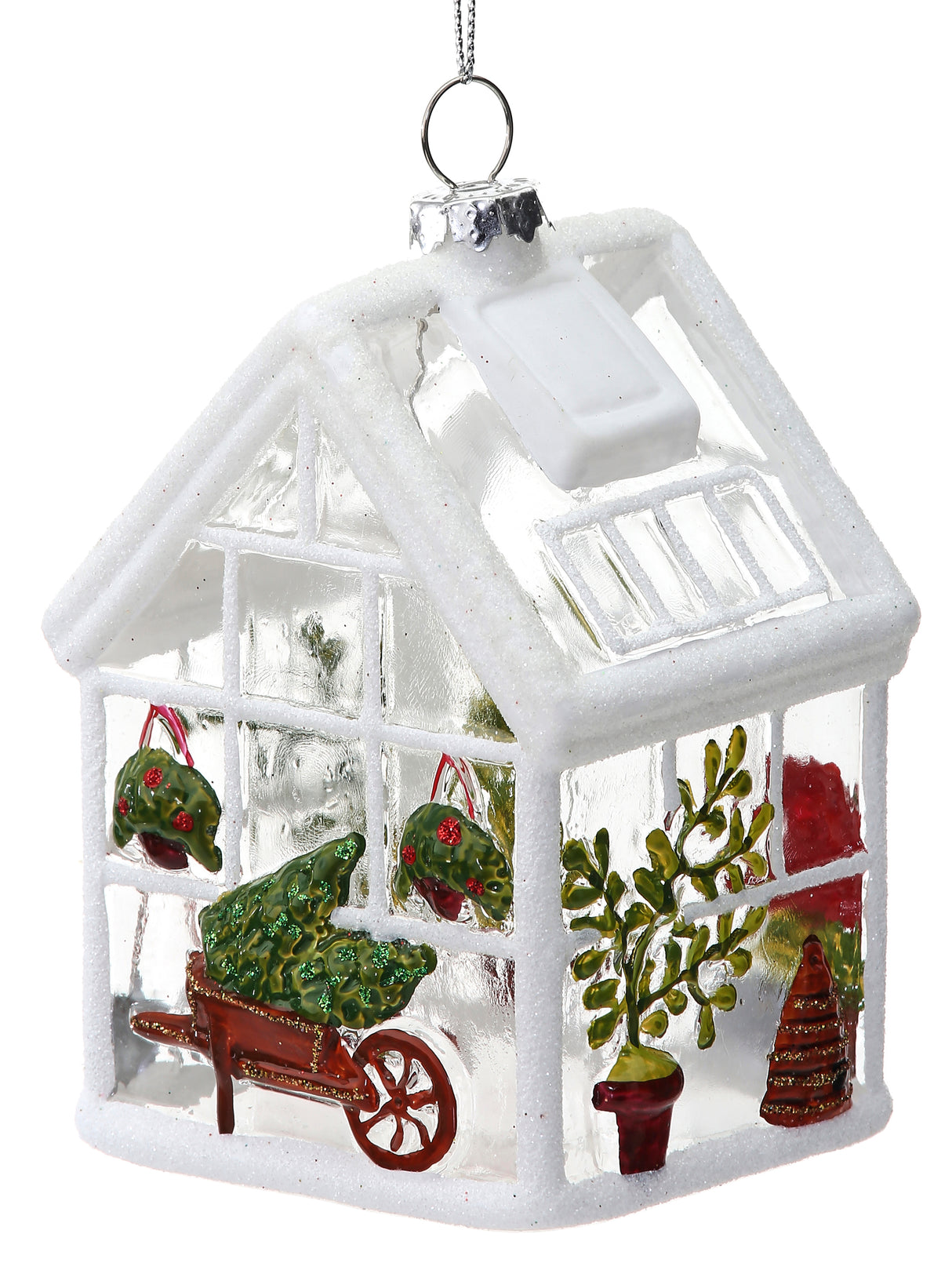 Glass Clear Garden Greenhouse Ornament