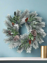 Frosted Pine Cedar Wreath