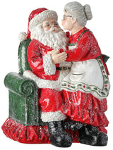 Resin Santa & Mrs Claus In Chair