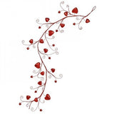 48" Glitter Heart Garland