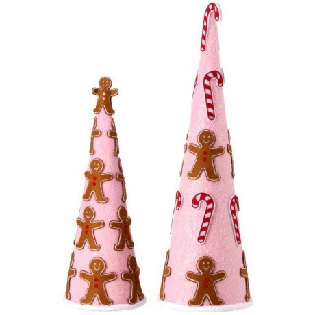 Holiday Fun Gingerbread Tree Set of 2