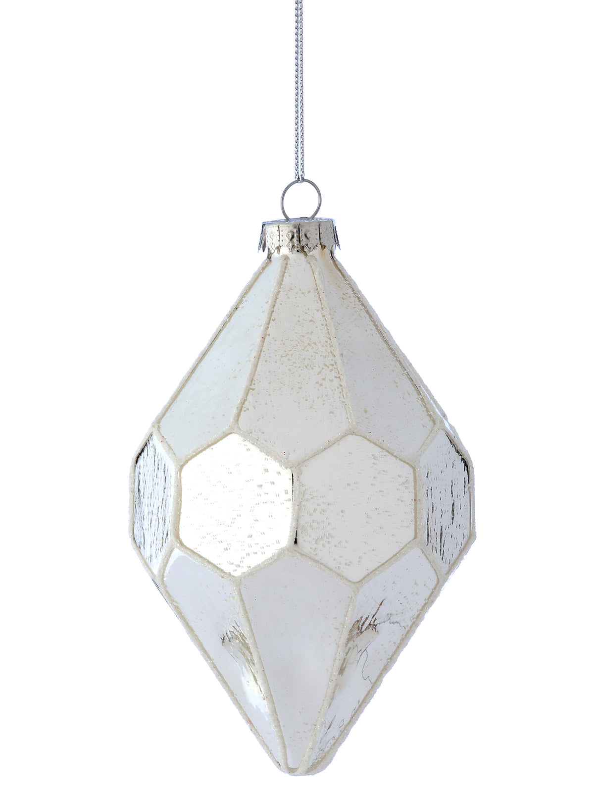 Glass Honeycomb Finial Ornament