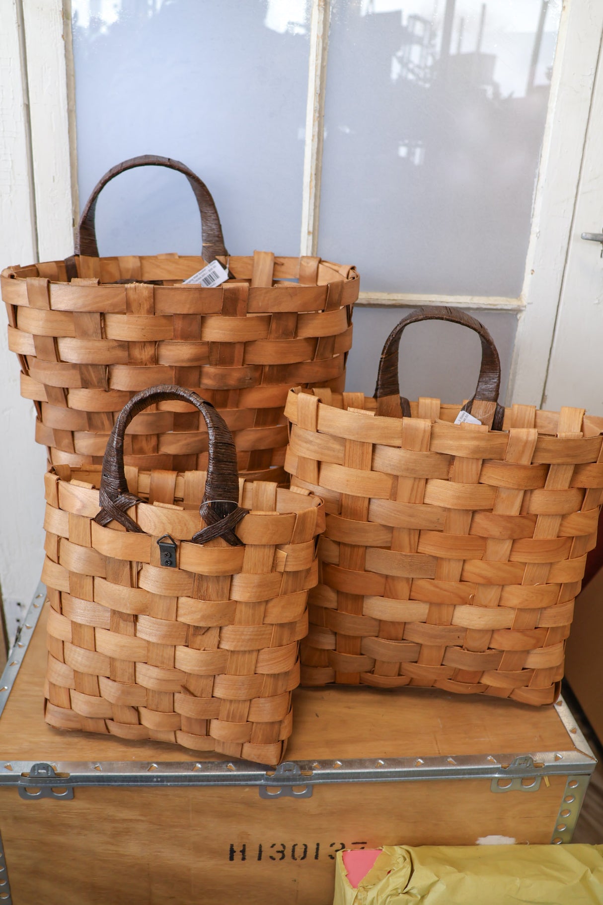 Brown Hanging Wall Basket - 3 Sizes