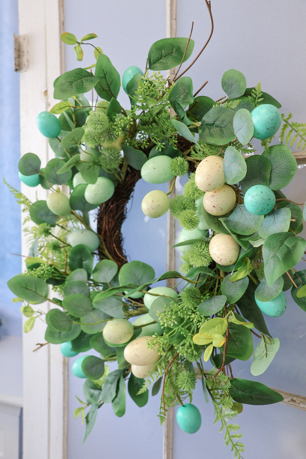 24" Egg & Eucalyptus Wreath