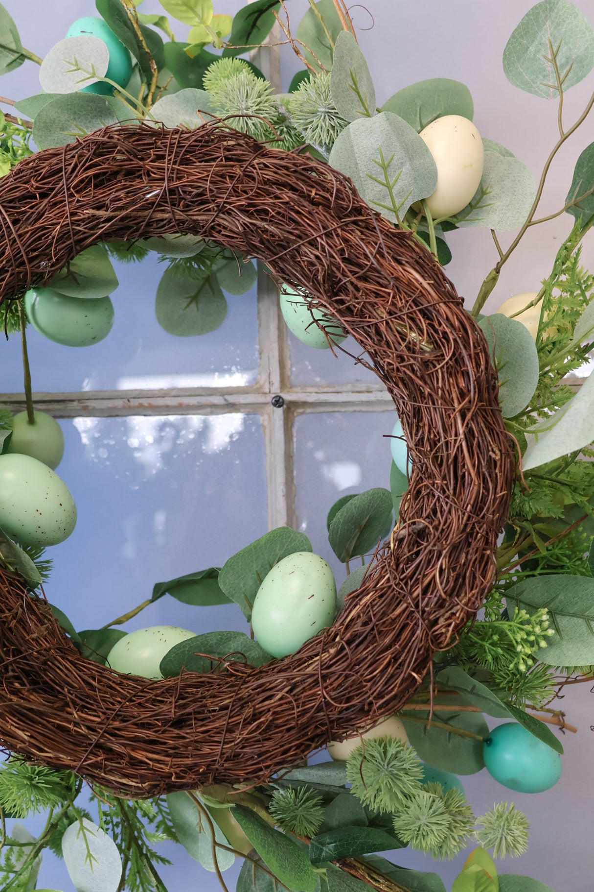 24" Egg & Eucalyptus Wreath