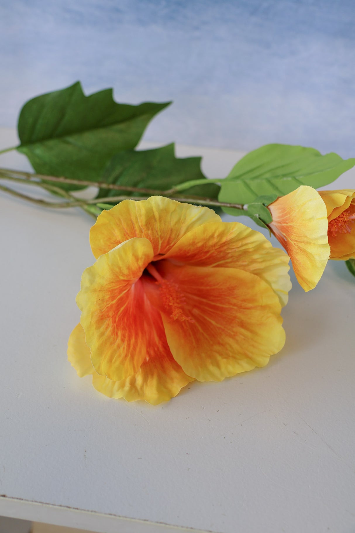 Yellow Single Hibiscus Spray