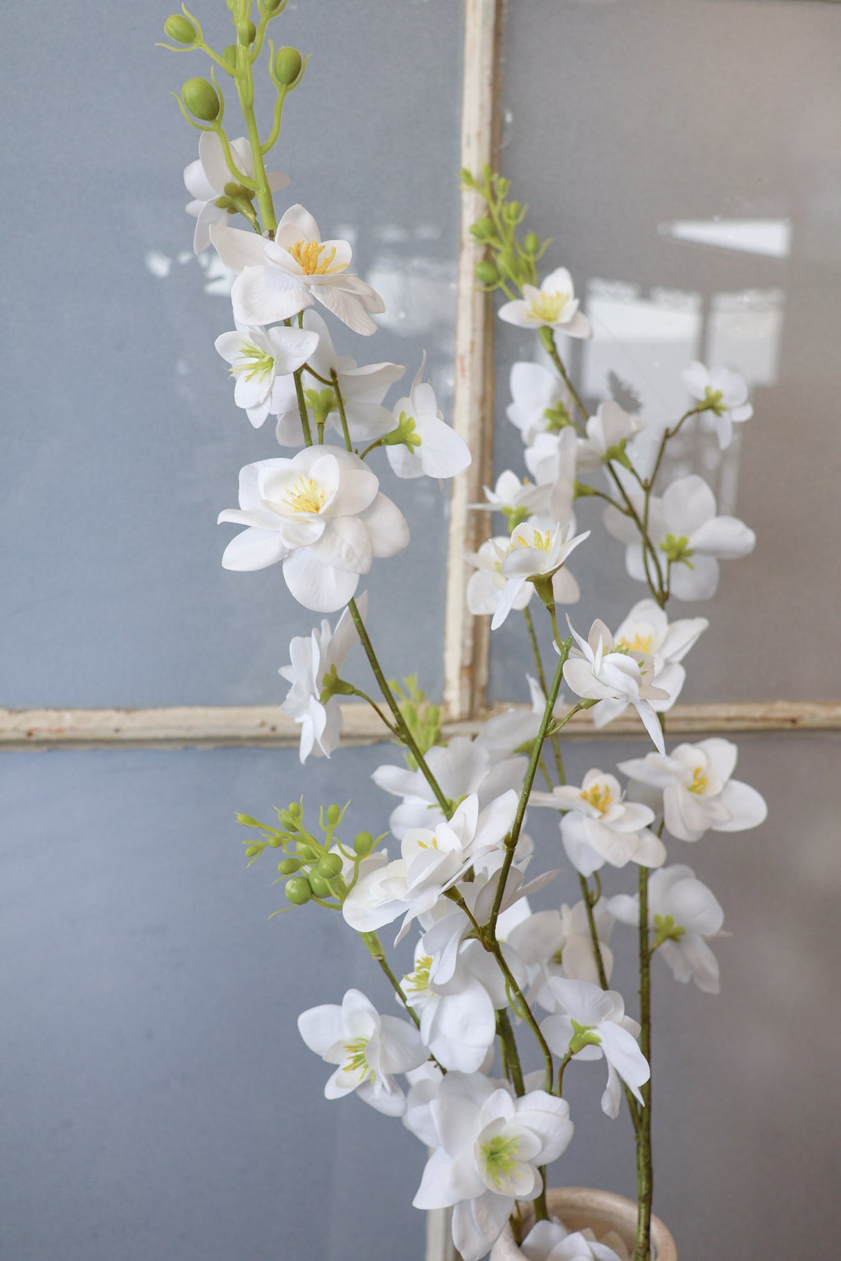 Real Touch Cream Awakening Delphinium Spray