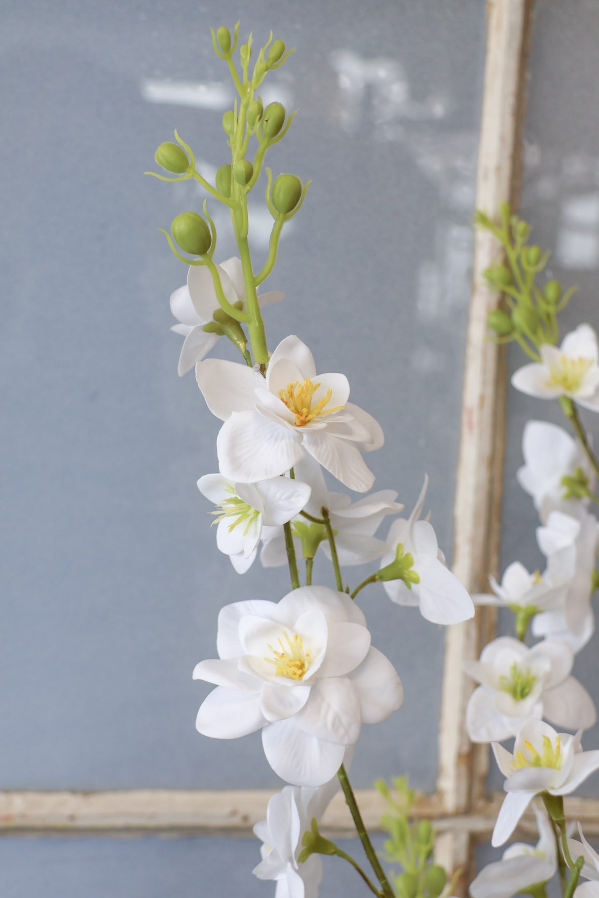 Real Touch Cream Awakening Delphinium Spray