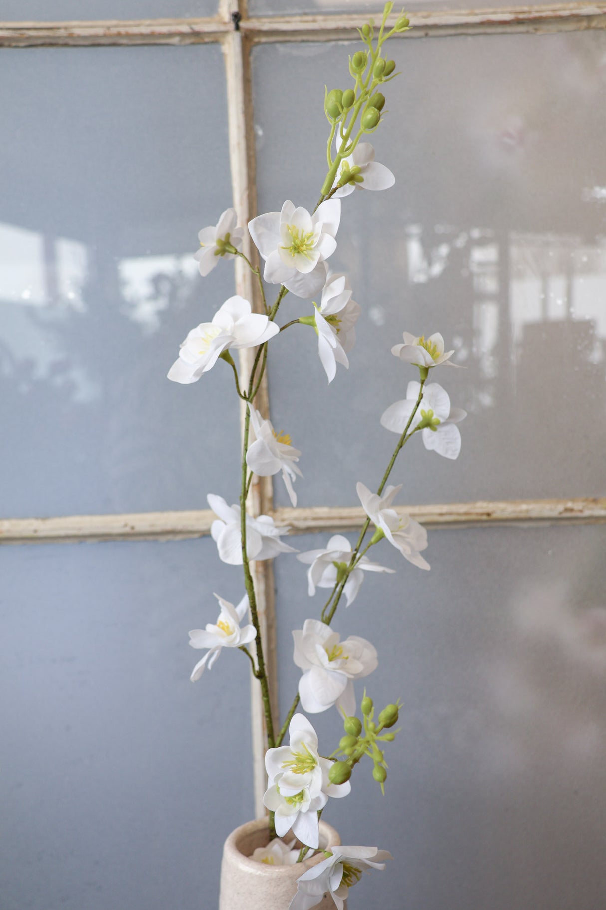 Real Touch Cream Awakening Delphinium Spray