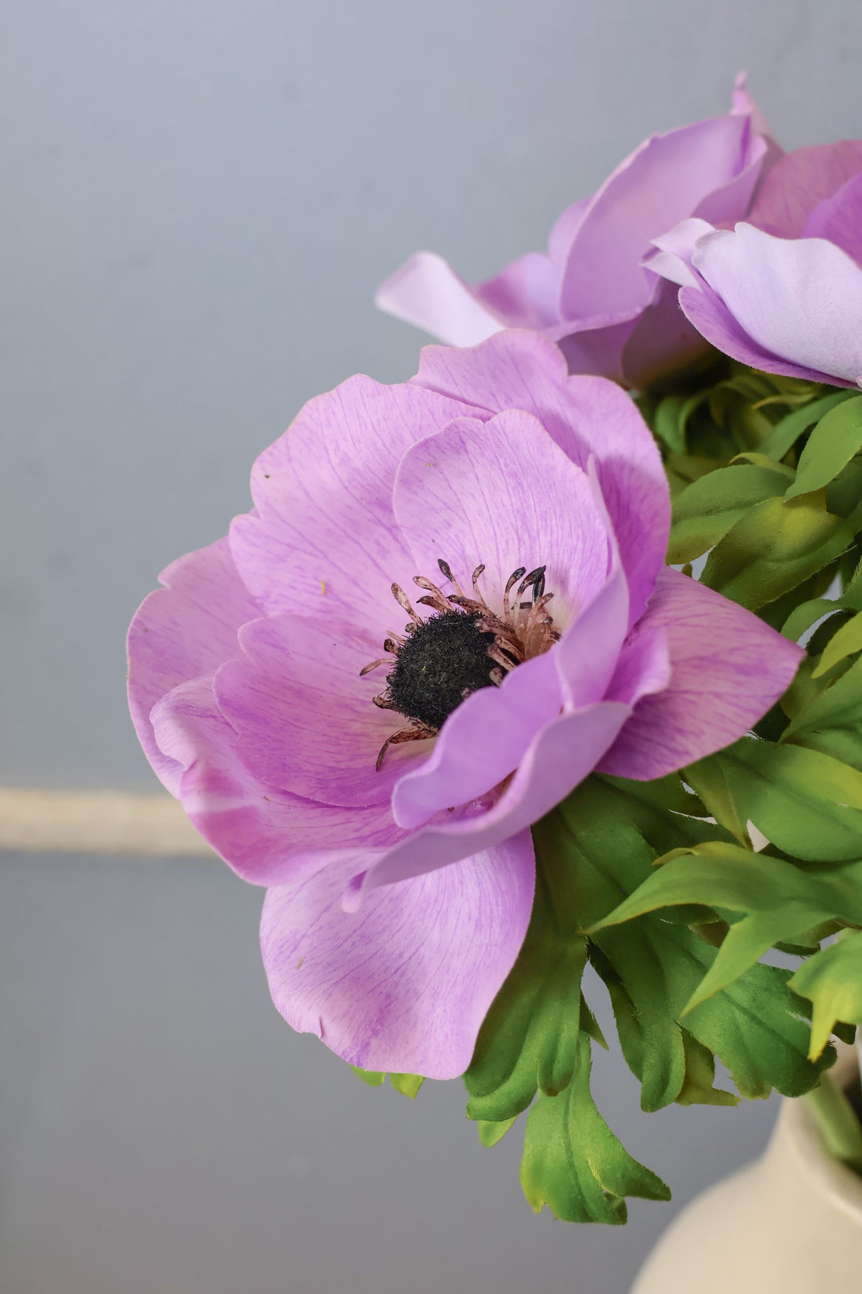 Real Touch Lavender Just Cut Anemone