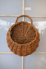 Round Dark Wall Basket