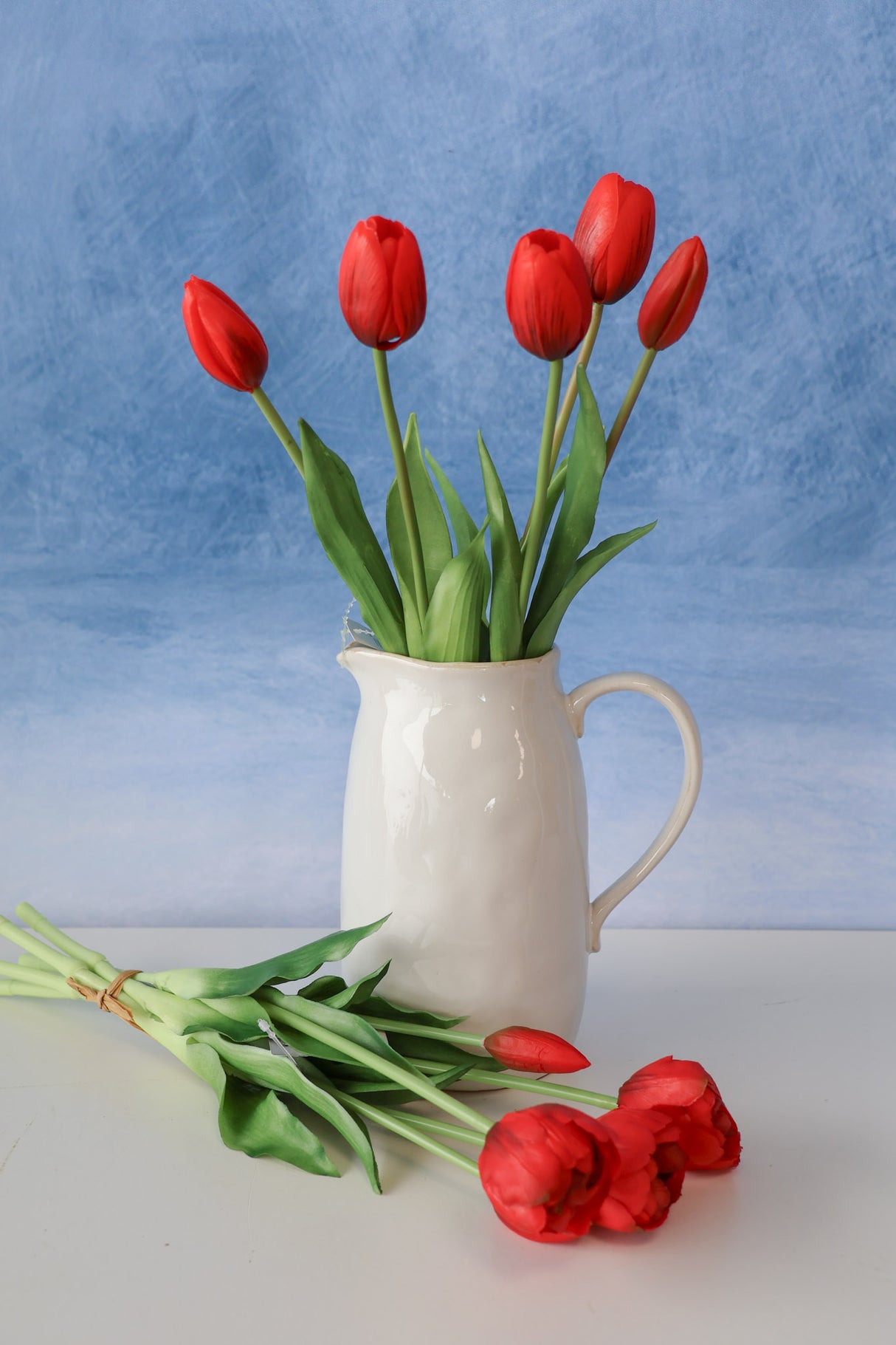 Red Spring Real Touch Tulip Bundle