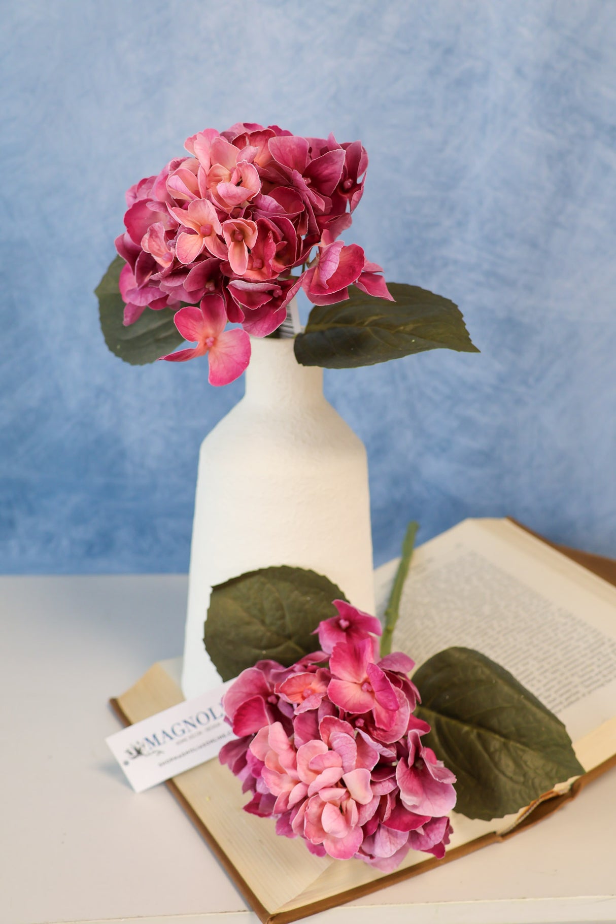 Real Touch Fairhope Magenta Hydrangea Spray