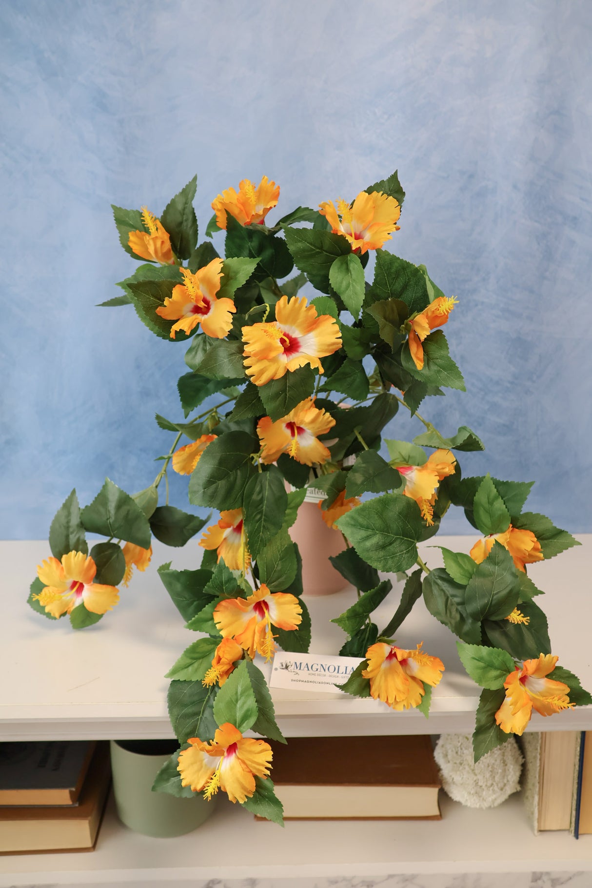 UV Protect Orange Hanging Hibiscus Plant