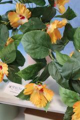 UV Protect Orange Hanging Hibiscus Plant