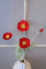 Red Poppy Spray