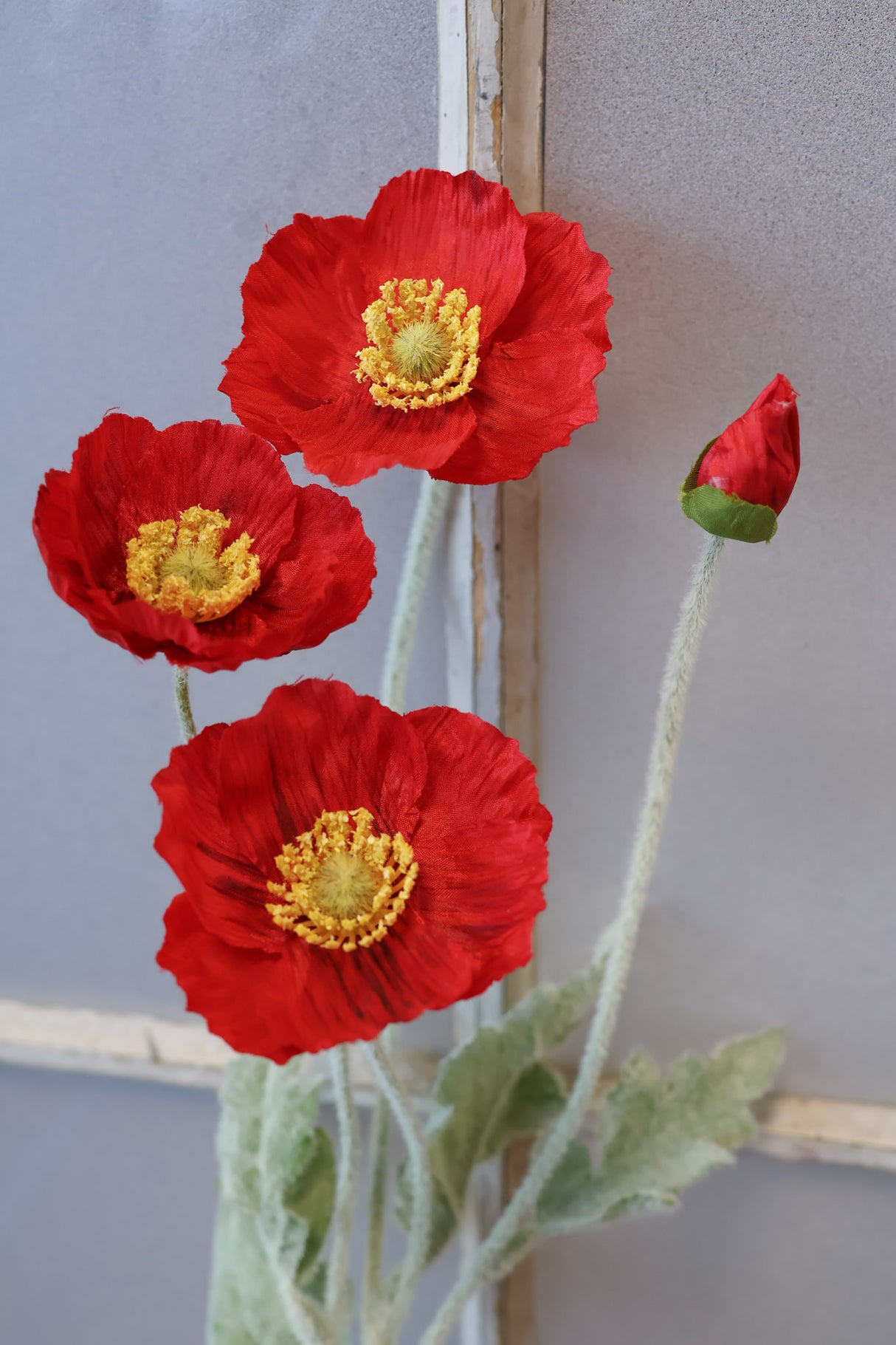 Red Poppy Spray