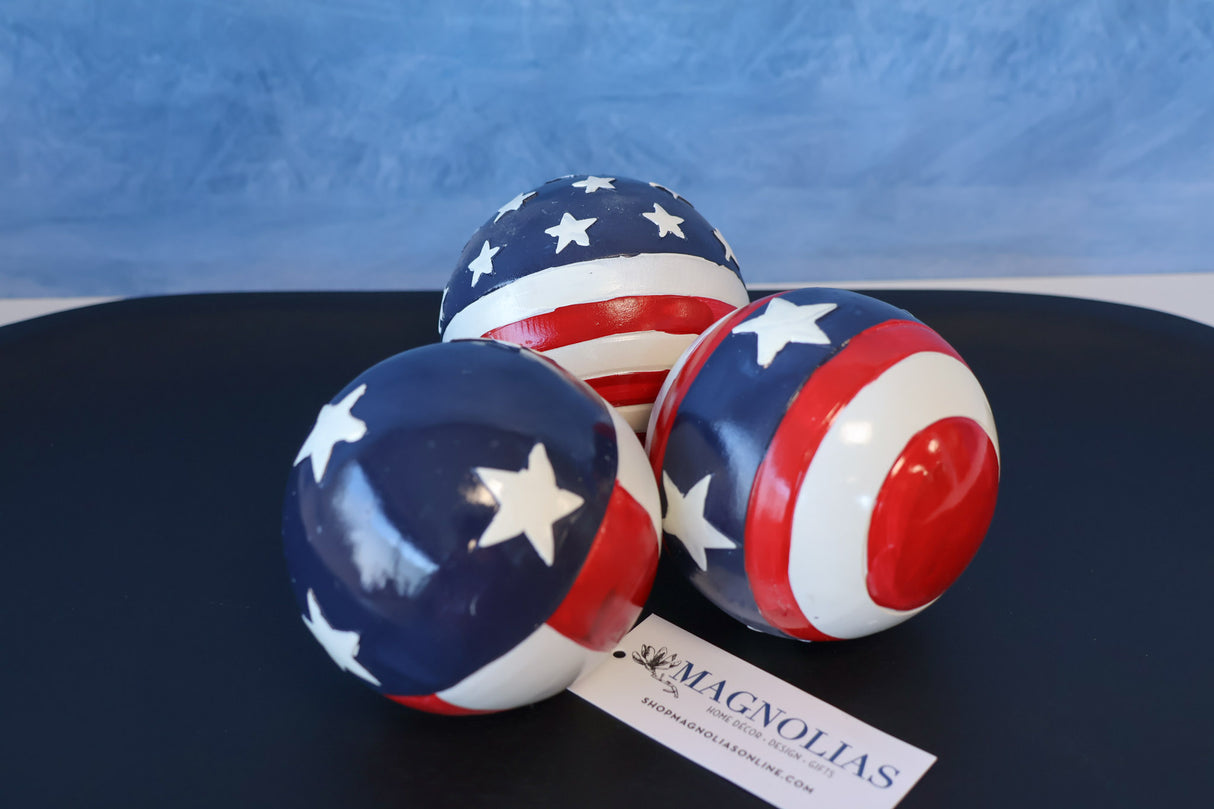 Resin Patriotic Orb