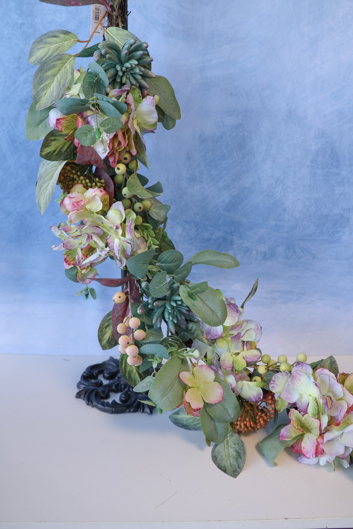 45" Hydrangea Succulent Garland