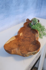 Treasured Moments Teak Oval Bowl