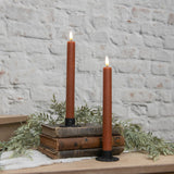 3D Flame Bronze Taper Candle
