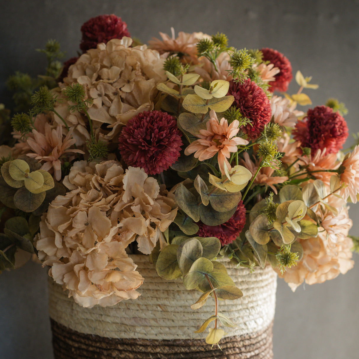 Red Garden Mum Spray
