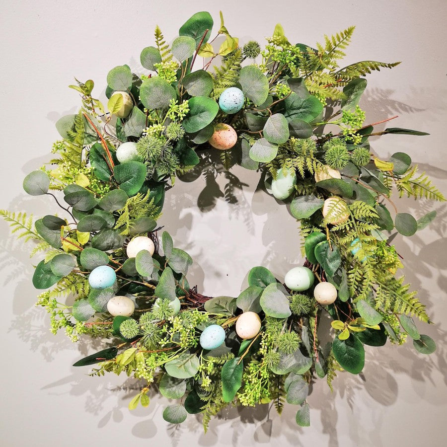 24" Egg & Eucalyptus Wreath