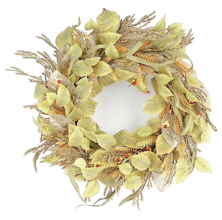 24" Olive Salal Wreath