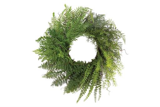 26" Julie Mixed Fern Wreath