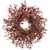 14" Willow Burgundy Candle Ring