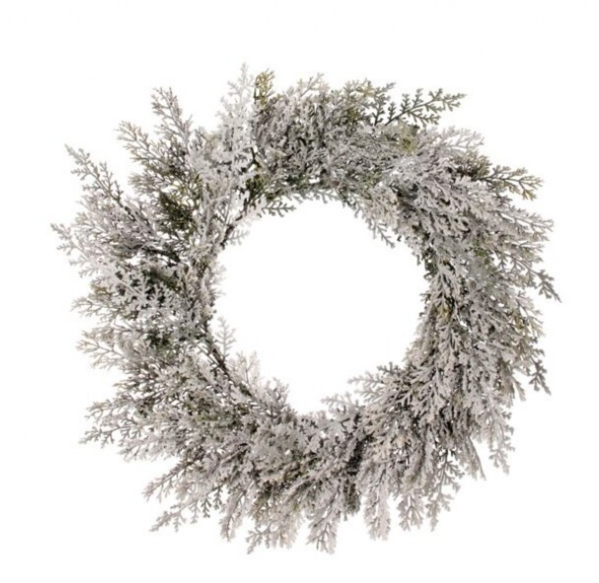 24" Frosted Fun Cedar Wreath