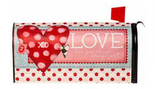 Vintage Valentine Mailbox Cover