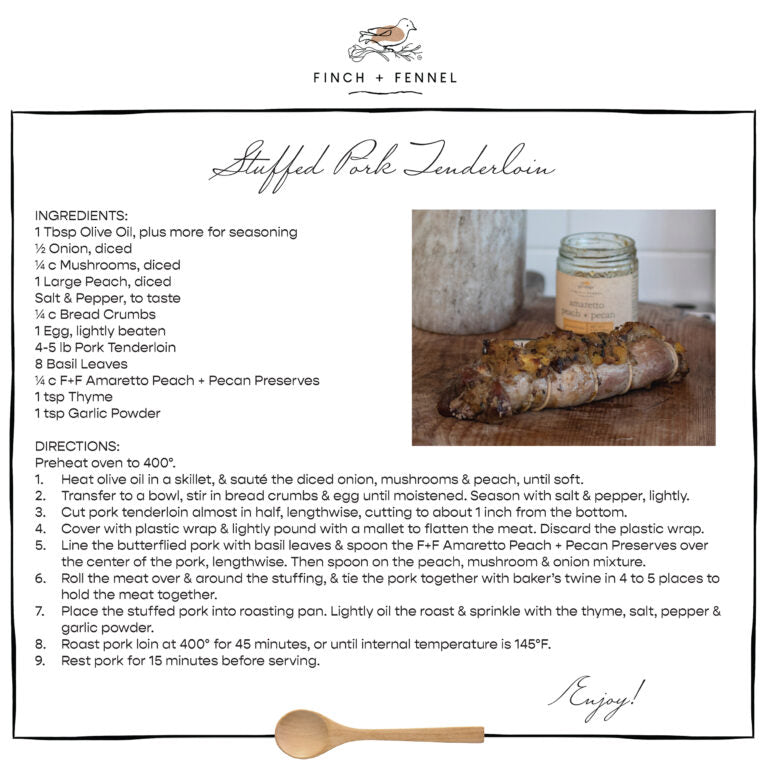 Amaretto Peach + Pecan Preserves
