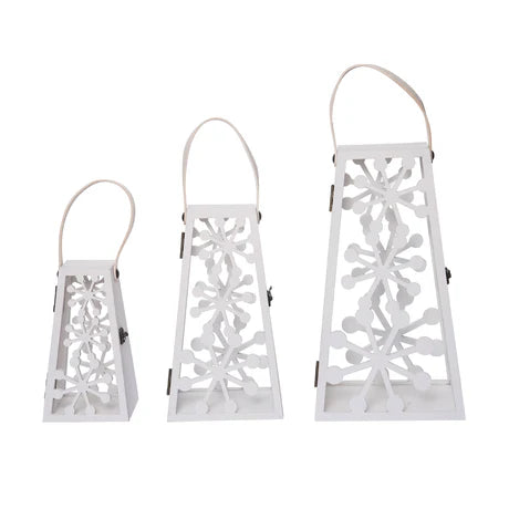 Snowflake Punch Detail Lantern -3 Sizes