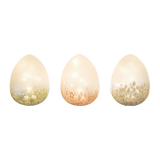 Glass Lighted Speckle Egg- 3 Colors