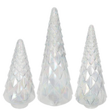 Faceted Clear Luster Tree - 3 Sizes