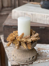 Beige Hops Candle Ring