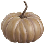 8" Brown Painted Pumpkin