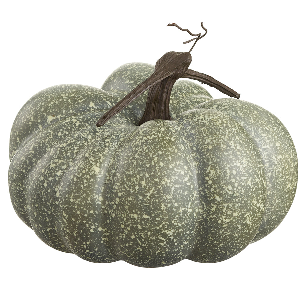 9" Green Spotted Pumpkin