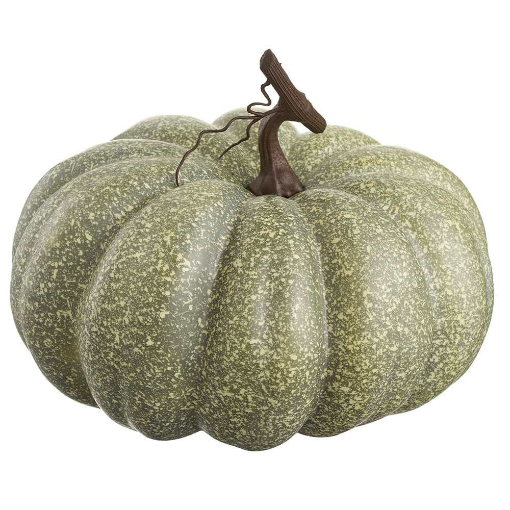 12" Green Spotted Pumpkin