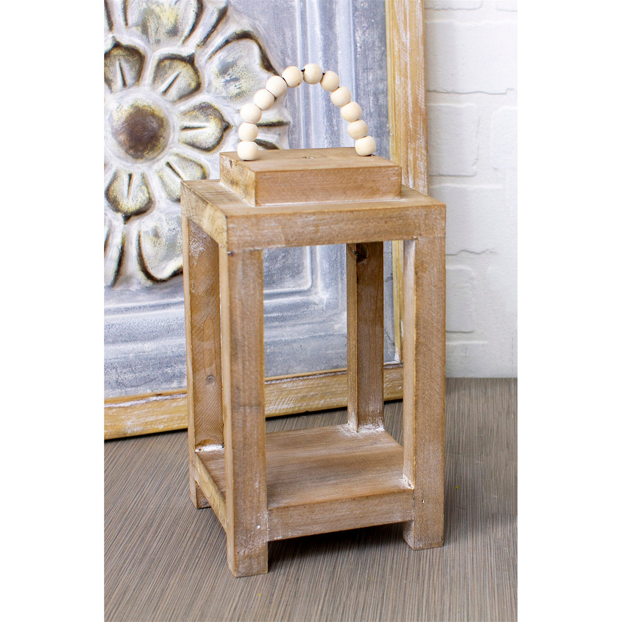 Kelsey Open Wood Lantern