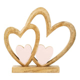 Wood Heart Duo Accent