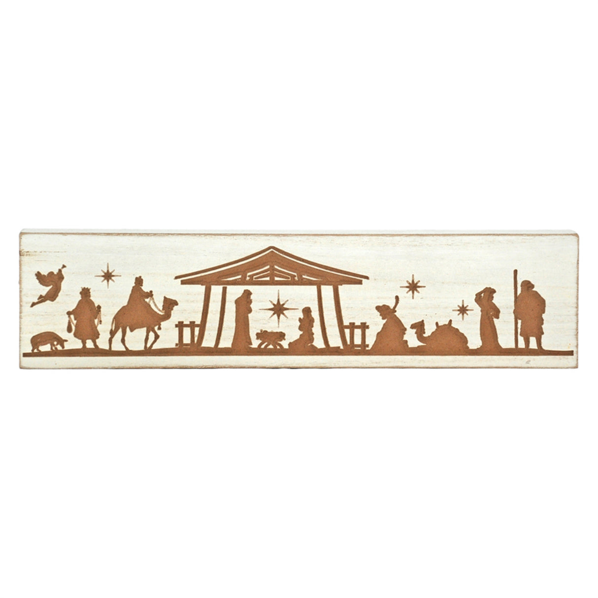 Wide Nativity Block Art