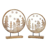 Round Winter Scene Stand -2 Sizes