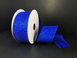 1.5" Royal Blue Glitter Ribbon Bolt