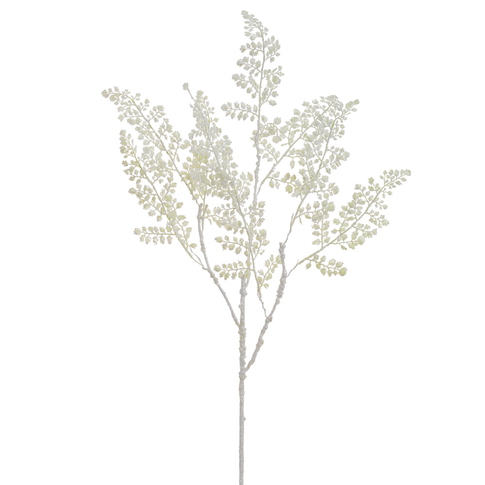 Opal White Maidenhair Fern Spray