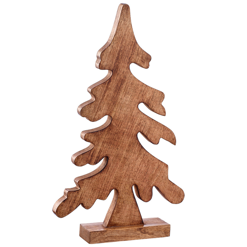 20.5" Wood Fir Tree